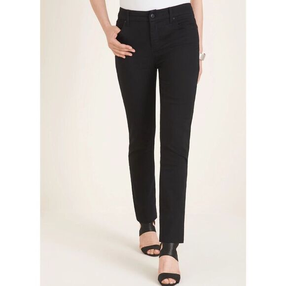 Chico’s So‎ Slimming Girlfriend Ankle Jeans 3R US 16R Vintage Mauve NWT - Picture 1 of 12